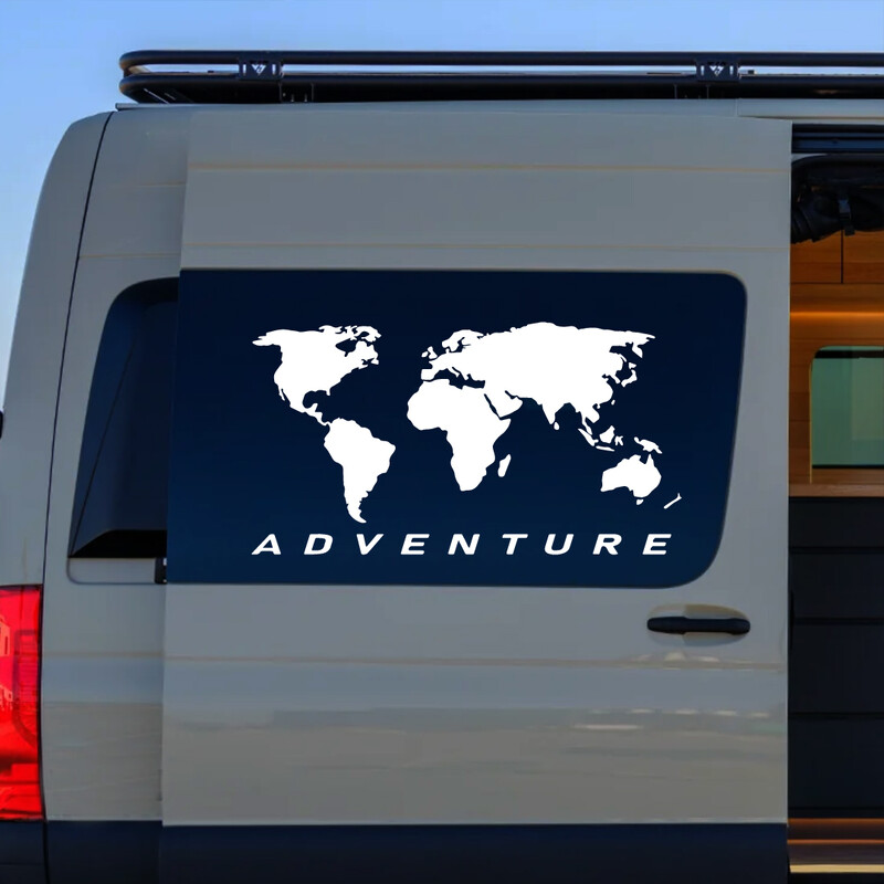 Világtérkép Univerzális autómatrica művészet autó motorkerékpár teherautók verseny SUV lökhárító laptop bőrönd vinil matrica