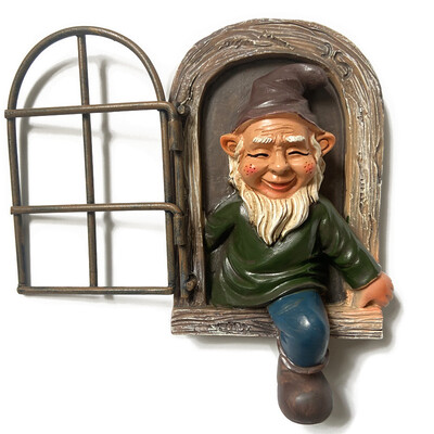 Miniatūra dārza rūķu statuja Elfu elfu rotājumi statuja āra ainava skulptūra figūriņas Dekoratīvās mākslas ornamenti