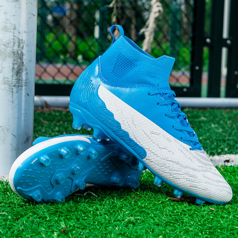 Vīriešu futbola skavas Elpojošas treniņu futbola apavi Neslīdoši mākslīgā zāliena futbola apavi Futsal kedas AG futbola zābaki