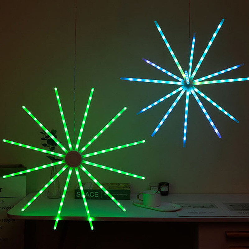 LED viedā nakts gaisma, RGB atmosfēras lampa, āra apgaismojums ar tālvadības pulti, istabas dekorēšanas priekšmeti, Ziemassvētkiem, dāvana, mājas dekors