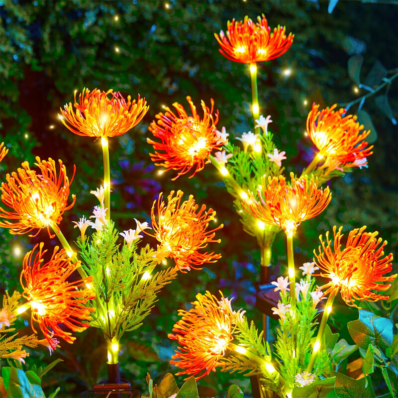 LED-es napelemes tájlámpa kültéri vízálló kerti lámpák kerti ösvényhez.