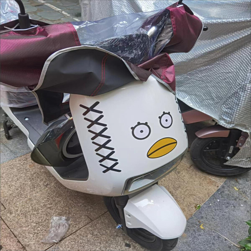 Autós öltésfolt dekoratív matricák az ajtóvarraton rátét Elektromos kerékpár Személyiség karc okklúzió Kreatív latte