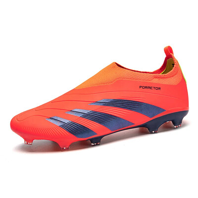 Férfi Professzionális könnyű csúszásmentes focicipők Puha TF/FG focicipők Csipszek Fű edzőcipők Kültéri sportcipők