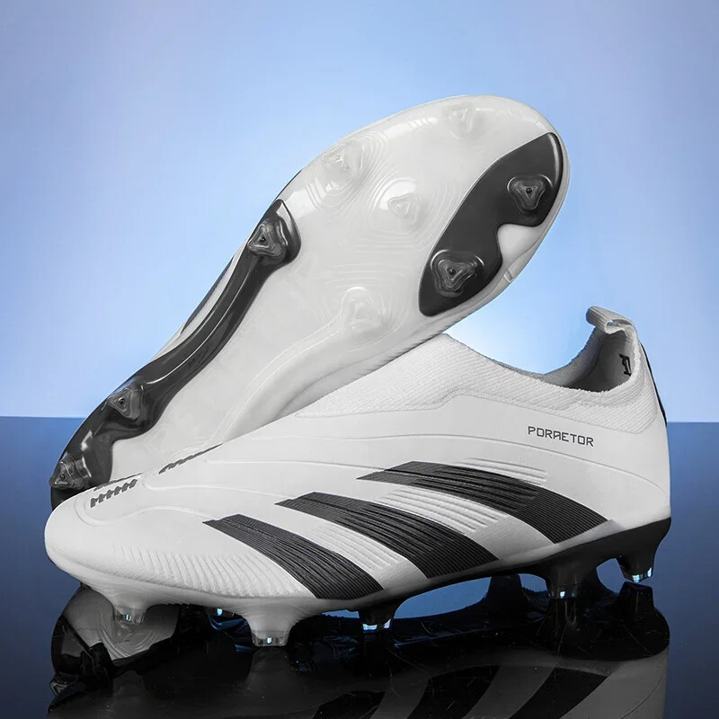 Férfi Professzionális könnyű csúszásmentes focicipők Puha TF/FG focicipők Csipszek Fű edzőcipők Kültéri sportcipők