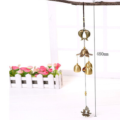 Antik szélcsengő réz udvar kert szabadtéri nappali dekoráció fém szerencsés