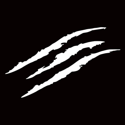 Automašīnas briesmoņa naga skrāpējuma uzlīme Atstarojoša uzlīme automašīnu priekšējo lukturu dekorēšanai Vinila uzlīme