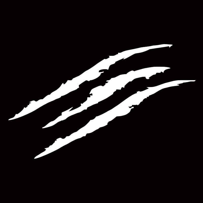 Automašīnas briesmoņa naga skrāpējuma uzlīme Atstarojoša uzlīme automašīnu priekšējo lukturu dekorēšanai Vinila uzlīme