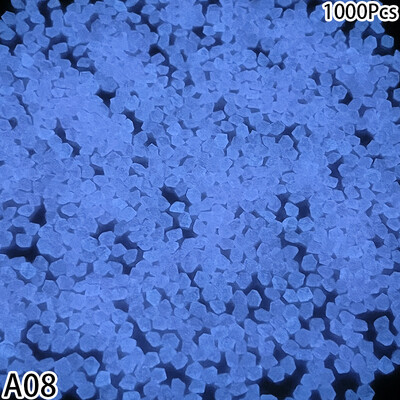 100 vnt. 3–5 mm šviečiantys smėlio akmenys, šviečiantys tamsiuose akmenėliuose, akmuo, lauko kiemo takas, veja, namų sodo dekoras, akvariumo dekoras