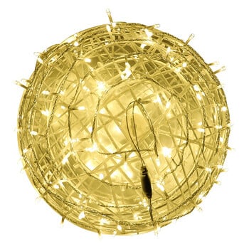 Χριστουγεννιάτικο Φωτιστικό LED Rattan Ball Rattan Φωτιστικό εξωτερικού χώρου Fairy String Light για διακόσμηση γιορτινής γαμήλιας γιορτής