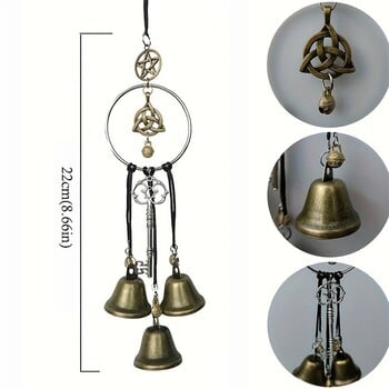 1 τμχ Creative Metal Wind Chime Χειροποίητο πόμολο πόρτας Κρεμαστό διακοσμητικό κουδούνι για τον κήπο