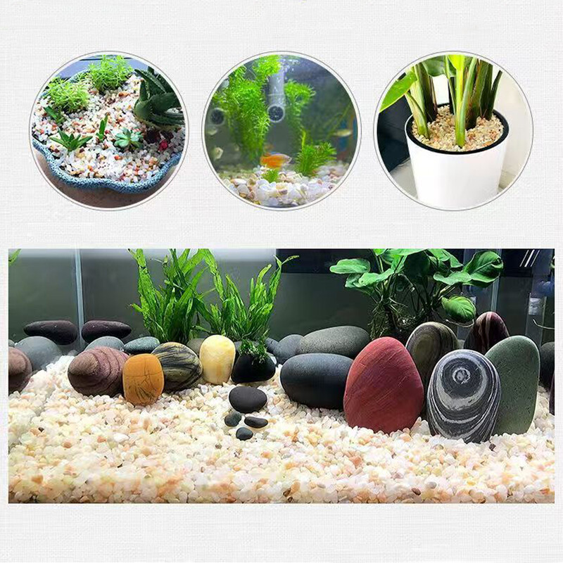 100 g mišrių spalvų Natūralus mini poliruotas upės smėlis akmenys uolos augalas akmenukai sodo akvariumo dekoras žuvų bako dugnas, smėlio vazonas