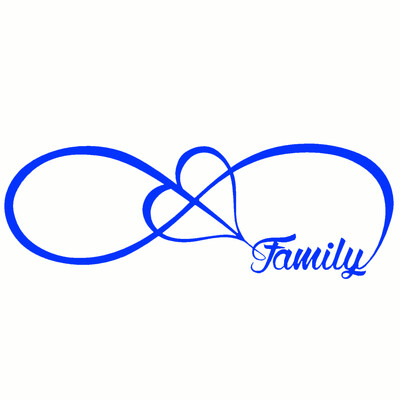 Automašīnas uzlīme 20*7CM ĢIMENES Mīlestības Sirds Mūžīgi Simbols Smieklīgs Automašīnas Uzlīme Atstarojoša Lāzervinila Uzlīmes 3D Automašīna