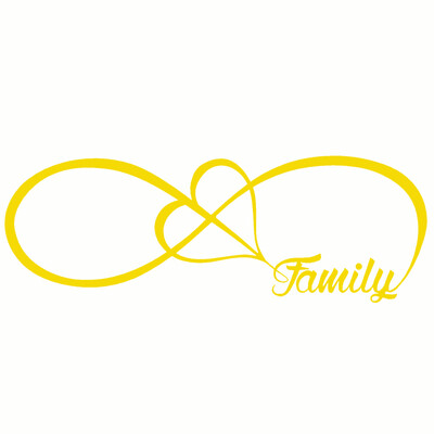 Automašīnas uzlīme 20*7CM ĢIMENES Mīlestības Sirds Mūžīgi Simbols Smieklīgs Automašīnas Uzlīme Atstarojoša Lāzervinila Uzlīmes 3D Automašīna