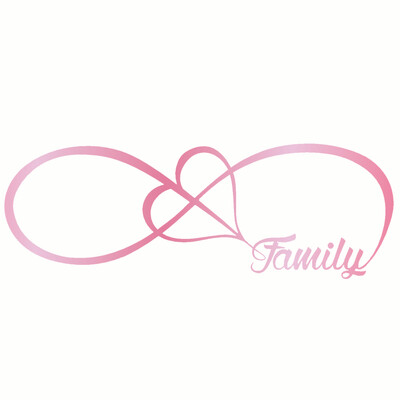 Automašīnas uzlīme 20*7CM ĢIMENES Mīlestības Sirds Mūžīgi Simbols Smieklīgs Automašīnas Uzlīme Atstarojoša Lāzervinila Uzlīmes 3D Automašīna