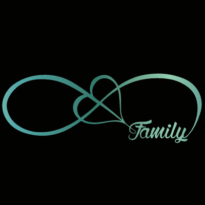 Automašīnas uzlīme 20*7CM ĢIMENES Mīlestības Sirds Mūžīgi Simbols Smieklīgs Automašīnas Uzlīme Atstarojoša Lāzervinila Uzlīmes 3D Automašīna