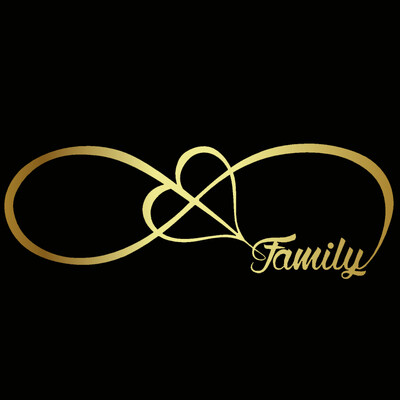 Automašīnas uzlīme 20*7CM ĢIMENES Mīlestības Sirds Mūžīgi Simbols Smieklīgs Automašīnas Uzlīme Atstarojoša Lāzervinila Uzlīmes 3D Automašīna