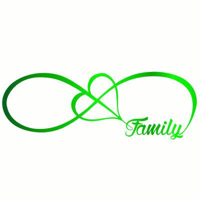 Automašīnas uzlīme 20*7CM ĢIMENES Mīlestības Sirds Mūžīgi Simbols Smieklīgs Automašīnas Uzlīme Atstarojoša Lāzervinila Uzlīmes 3D Automašīna