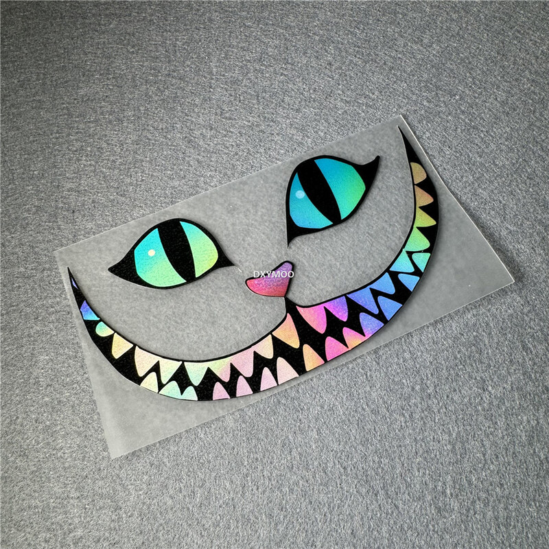 Naljepnice za automobile Reflektirajuće za Cheshire Cat Fini Crtani Osmijeh Zubi Motorne utrke Karoserija Auto Kamion Naljepnice za prozore Vodootporne