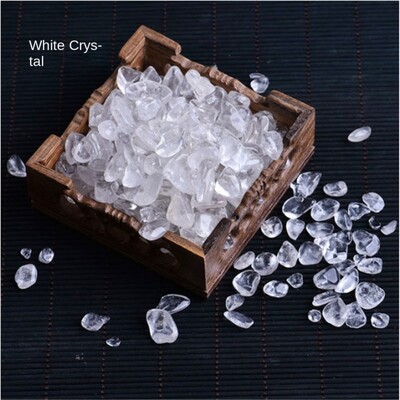 100 g Septynių spalvų agato daugkartinio naudojimo natūralaus krištolo skaidrumo žvyro ornamentas dekoratyvinis kraštovaizdžio amatas sodo dekoravimui