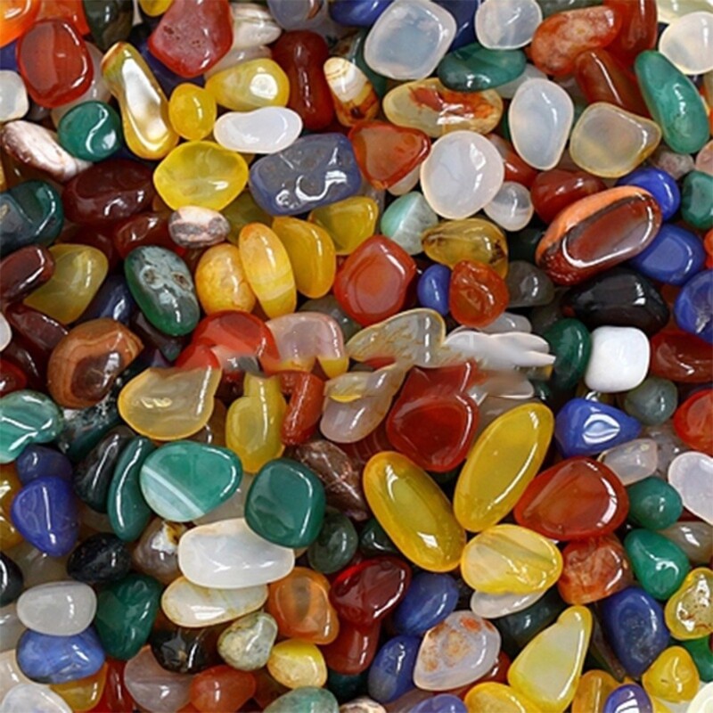 100 g Septynių spalvų agato daugkartinio naudojimo natūralaus krištolo skaidrumo žvyro ornamentas dekoratyvinis kraštovaizdžio amatas sodo dekoravimui