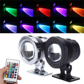 Υποβρύχιος λαμπτήρας LED RGB Spotlight AC 110V 220V DC 12V 15W 10W Landscape Lamp Flood Light Εξωτερικό Σιντριβάνι Κήπου Διακόσμηση πισίνας
