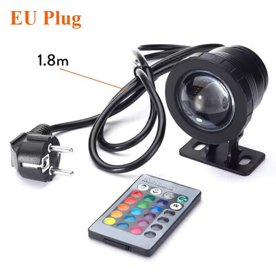 Υποβρύχιος λαμπτήρας LED RGB Spotlight AC 110V 220V DC 12V 15W 10W Landscape Lamp Flood Light Εξωτερικό Σιντριβάνι Κήπου Διακόσμηση πισίνας