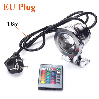 Υποβρύχιος λαμπτήρας LED RGB Spotlight AC 110V 220V DC 12V 15W 10W Landscape Lamp Flood Light Εξωτερικό Σιντριβάνι Κήπου Διακόσμηση πισίνας