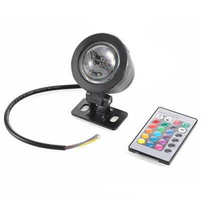 Υποβρύχιος λαμπτήρας LED RGB Spotlight AC 110V 220V DC 12V 15W 10W Landscape Lamp Flood Light Εξωτερικό Σιντριβάνι Κήπου Διακόσμηση πισίνας