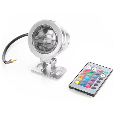 Υποβρύχιος λαμπτήρας LED RGB Spotlight AC 110V 220V DC 12V 15W 10W Landscape Lamp Flood Light Εξωτερικό Σιντριβάνι Κήπου Διακόσμηση πισίνας