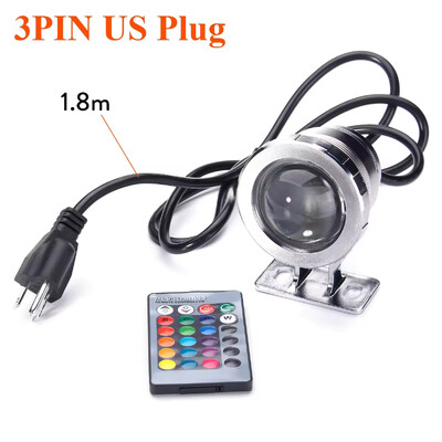 Υποβρύχιος λαμπτήρας LED RGB Spotlight AC 110V 220V DC 12V 15W 10W Landscape Lamp Flood Light Εξωτερικό Σιντριβάνι Κήπου Διακόσμηση πισίνας