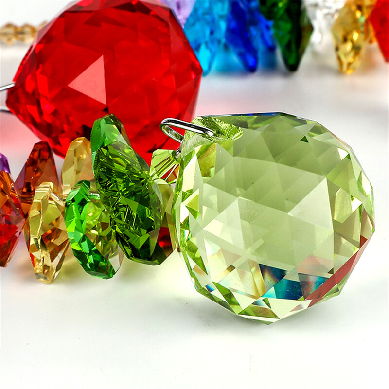 Kristāla izstrādājumi, rokām darināts unikāls dizains, uzlabojiet mājas dekoru Izsmalcināta meistarība, košas krāsas, ar rokām izgatavots kristāla kulons