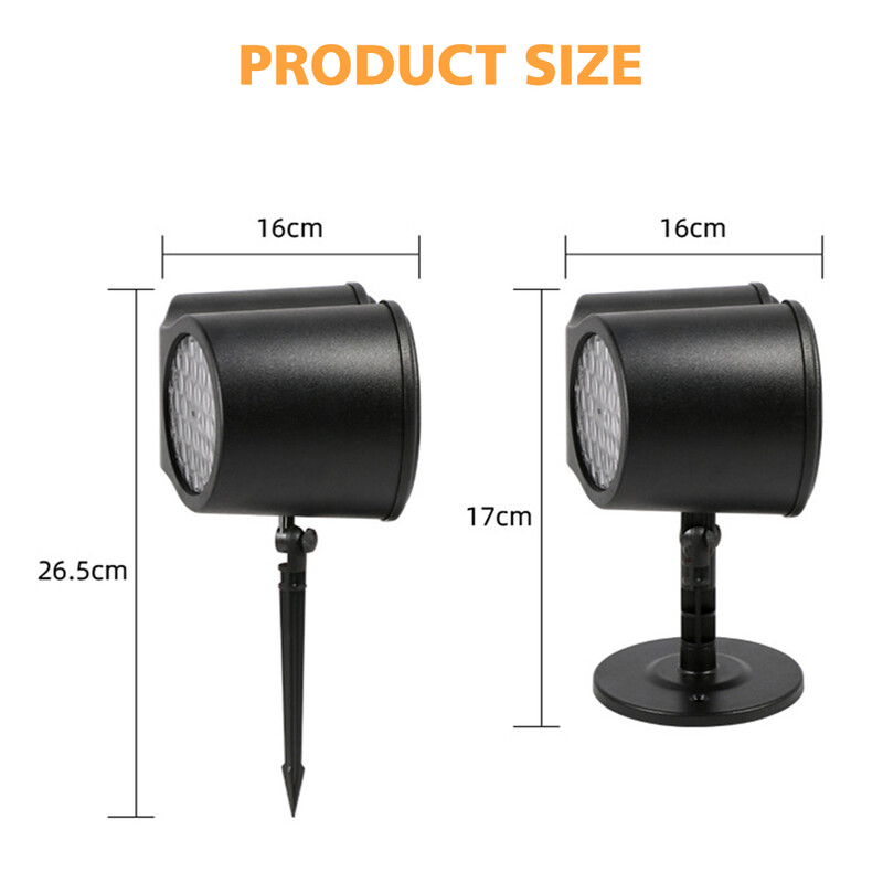 LED sniego projektoriaus šviesa lauko vandeniui atspari nuotolinio valdymo pultelis Dinaminis snaigės kraštovaizdžio šviestuvas Kalėdų Naujųjų metų dekoravimui