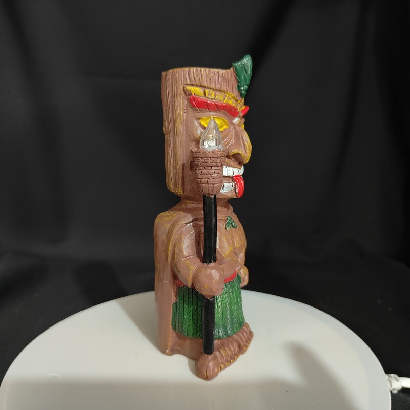 Drevna mayanska totemska skulptura sunčeve baklje, kućni vanjski vrt noćna dekoracija vrtna skulptura ukrasi