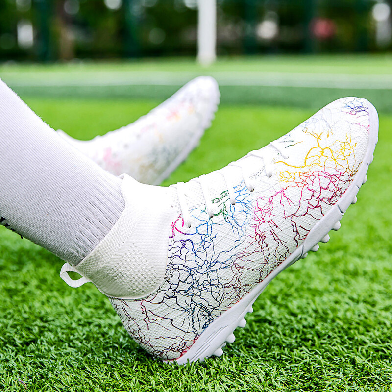 Profesionāli augstas kvalitātes futbola apavi vīriešiem, Tf, lauzti nagi, īsi nagi, mākslīgās zāles treniņi, elpojoši, pret slīdēšanu