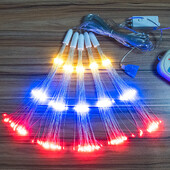 Φωτιστικό 600LED Dynamic Firework Light EU Plug Πολύχρωμο αδιάβροχο φωτιστικό φεστιβάλ χάλκινου σύρματος για τις διακοπές των Χριστουγέννων του Halloween