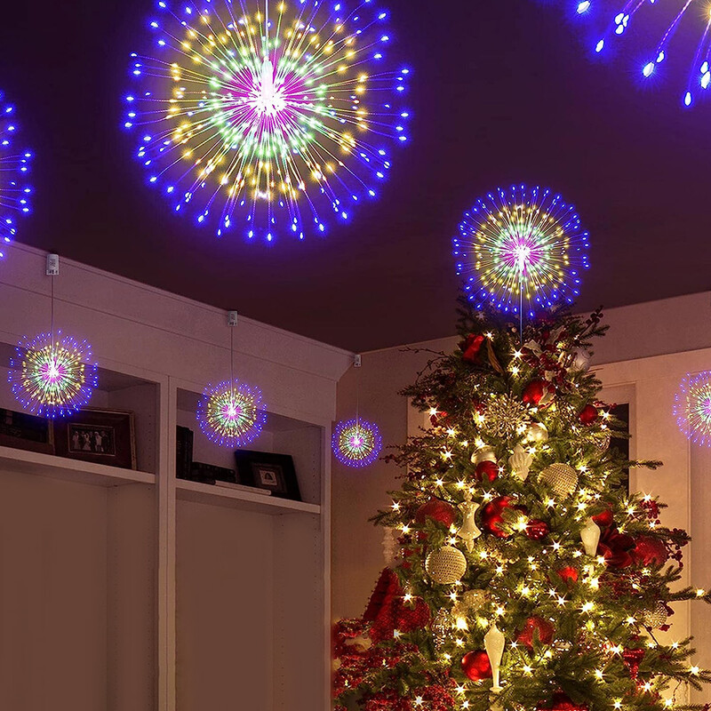 600LED dinamičko svjetlo za vatromet EU utikač, šarena vodootporna lampa od bakrene žice, festivalska ukrasna lampa za božićne praznike Noć vještica