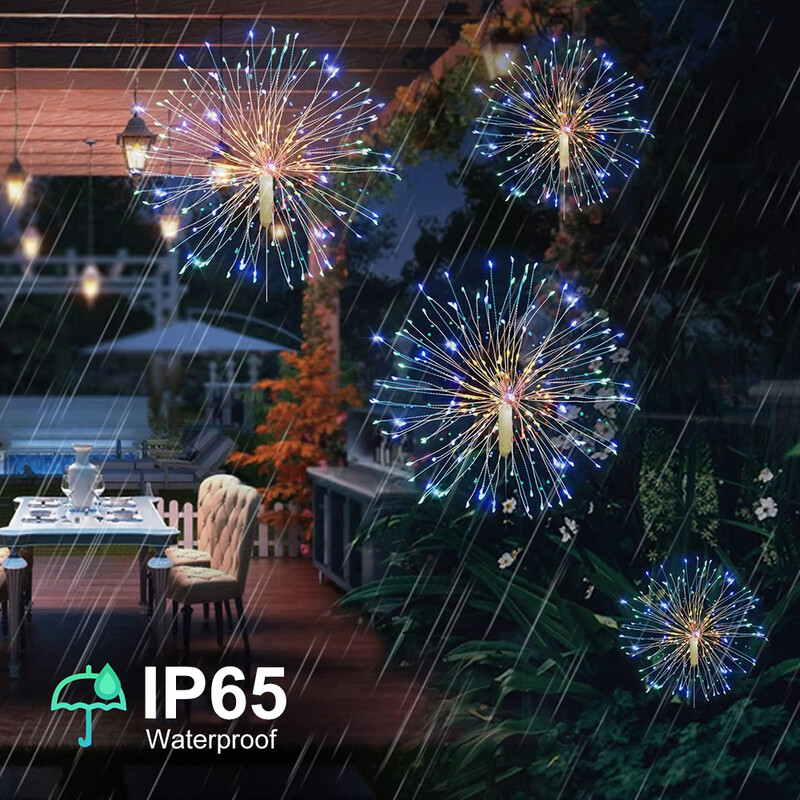 600LED dinamičko svjetlo za vatromet EU utikač, šarena vodootporna lampa od bakrene žice, festivalska ukrasna lampa za božićne praznike Noć vještica