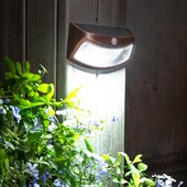 Kustības saules sensora gaismas āra dārza LED bezvadu enerģijas sienas apgaismojums Ielu lampa piemājas rotājumiem, darbināma vieta