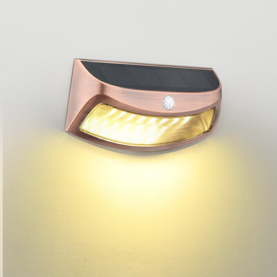 Kustības saules sensora gaismas āra dārza LED bezvadu enerģijas sienas apgaismojums Ielu lampa piemājas rotājumiem, darbināma vieta