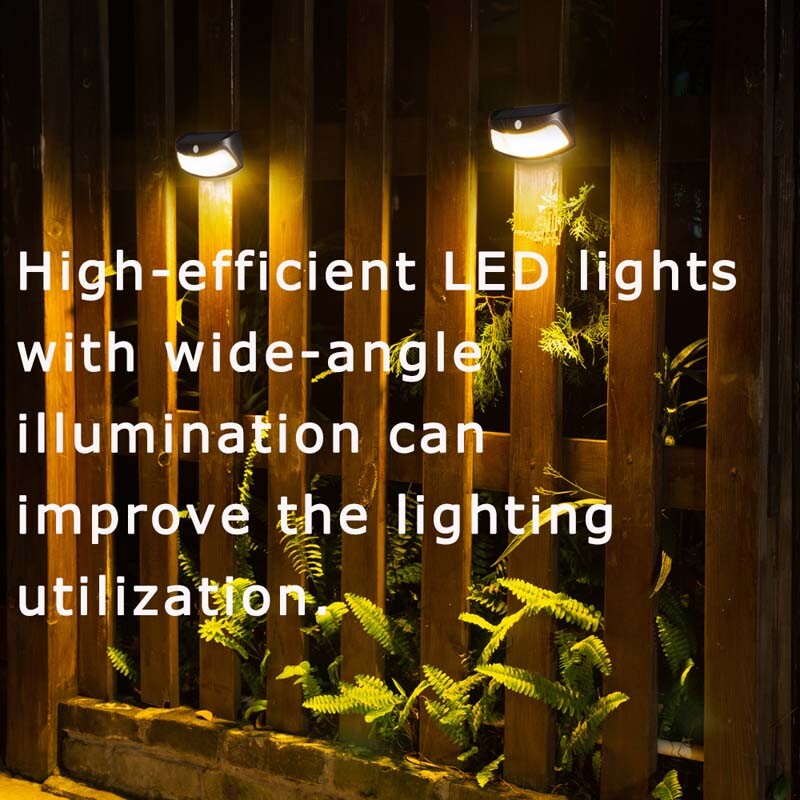 Kustības saules sensora gaismas āra dārza LED bezvadu enerģijas sienas apgaismojums Ielu lampa piemājas rotājumiem, darbināma vieta