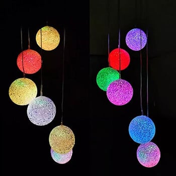 Φορητό ηλιακό LED Wind Chime Light Κρεμαστό φωτιστικό εξωτερικού χώρου αδιάβροχο που αλλάζει χρώμα Χριστουγεννιάτικο πάρτι Διακόσμηση κήπου γάμου