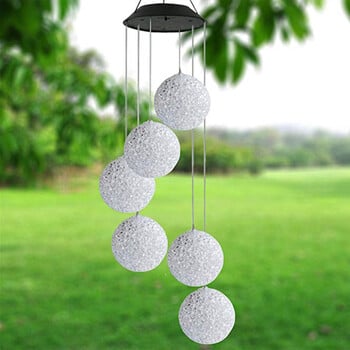 Φορητό ηλιακό LED Wind Chime Light Κρεμαστό φωτιστικό εξωτερικού χώρου αδιάβροχο που αλλάζει χρώμα Χριστουγεννιάτικο πάρτι Διακόσμηση κήπου γάμου