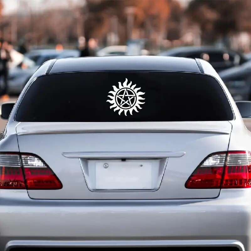 Pentagrammas sātana simbola uzlīme uzlīme auto kravas automašīna motocikla logs ūdensizturīgs vinila uzlīme automašīnu aksesuāru dekors