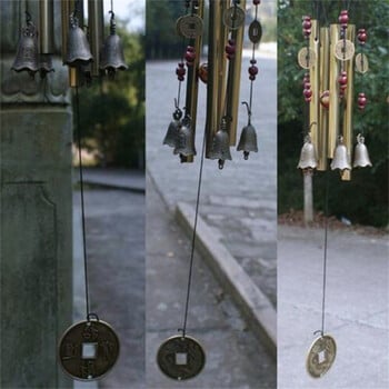 Ασημένιος μεταλλικός σωλήνας Wind Chime Παρεκκλησι Καμπάνες Wind Chimes Κρεμαστό στολίδι τοίχου πόρτας Σπίτι Αυλή Κήπος Διακόσμηση εξωτερικού χώρου