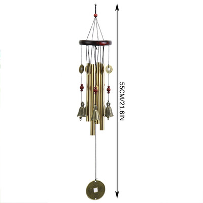 Ασημένιος μεταλλικός σωλήνας Wind Chime Παρεκκλησι Καμπάνες Wind Chimes Κρεμαστό στολίδι τοίχου πόρτας Σπίτι Αυλή Κήπος Διακόσμηση εξωτερικού χώρου