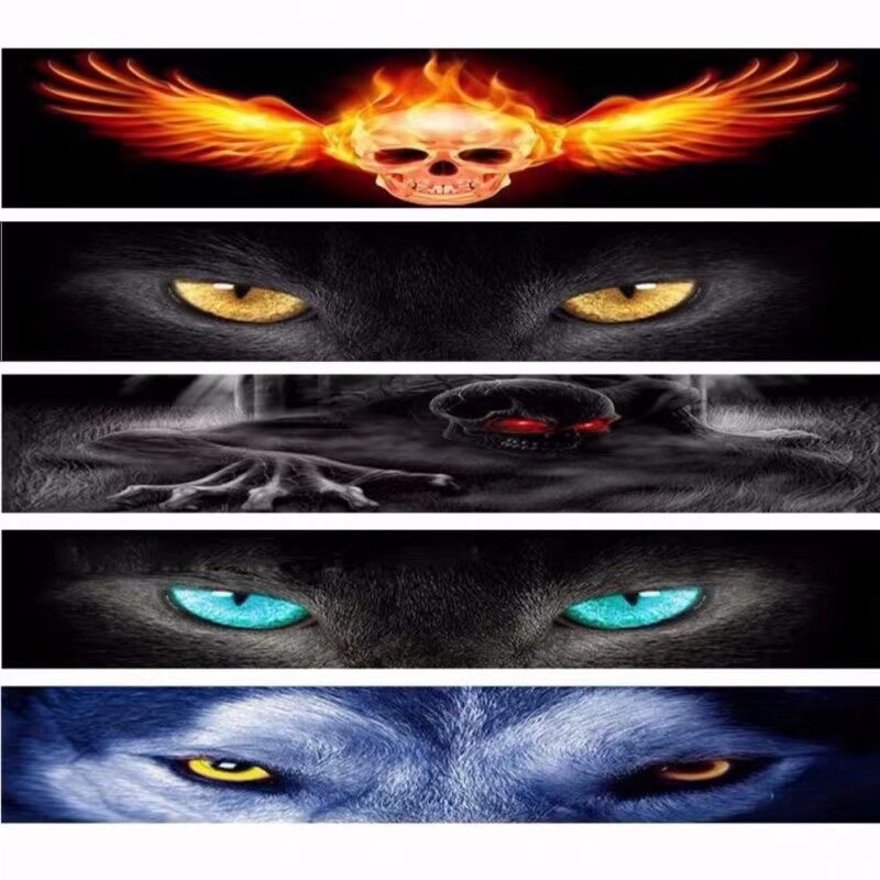 Automašīnas priekšējā vējstikla uzlīme saulessargs ūdensizturīgs viens caurums caurspīdīgs 3D tendences modifikācija aizmugurējais vējstikls radošs auto stic