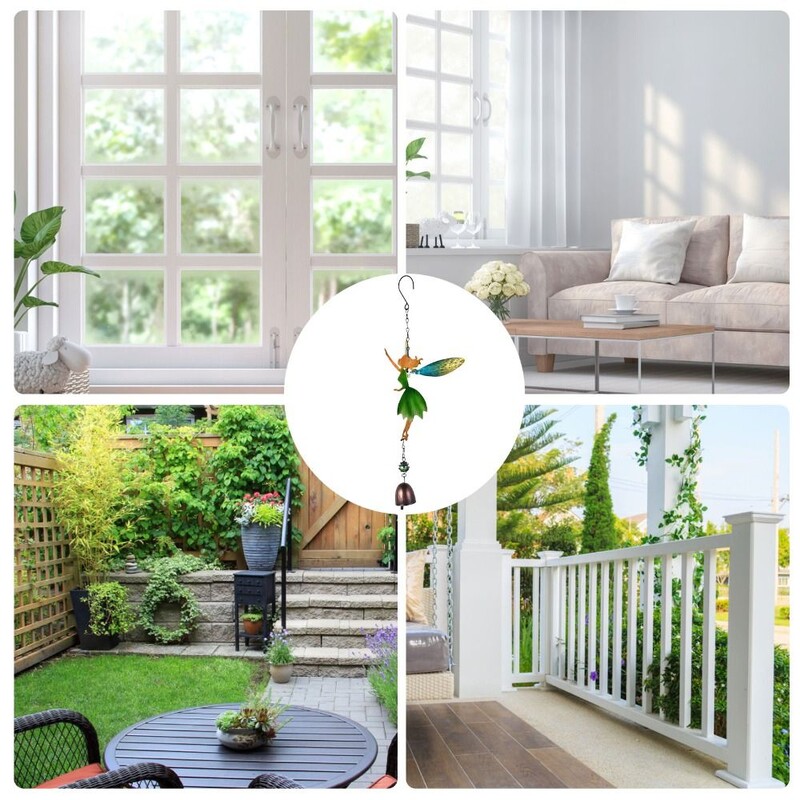 Viseće zvono Retro vilinska zvona vjetra Ručno izrađena realistična zvona vjetra u boji Viseća metalna zvona vjetra na otvorenom