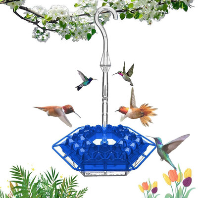 Viegli tīrāmas un uzpildāmas kolibri barotavas brīvā dabā, kolibri barotavas ar asari un iebūvētu skudru grāvi