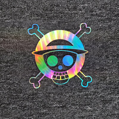 Automašīnu uzlīmes Luffy Pirates Anime Smieklīgi atstarojoši rotājumi degvielas tvertnes vāciņam vējstikls buferis bagāžnieks Motocikli klēpjdators
