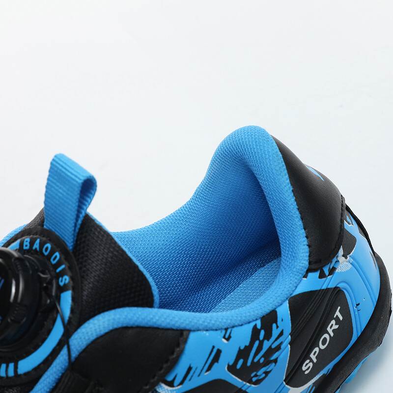 Bērnu futbola apavi Rotācijas sprādze FG/TF potīšu zābaki Neslīdoši zēni un meitenes, bērnu futbola apavi iekštelpu treniņiem